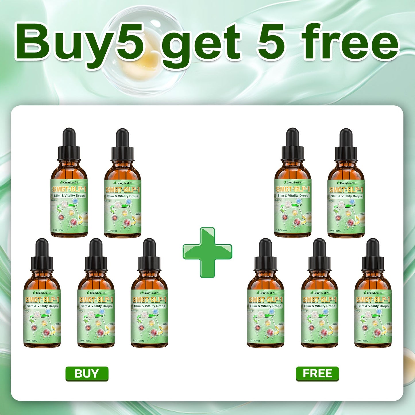 🎁🎁 𝐂𝒓𝓪𝙯𝙮𝐋𝑒𝑎𝐟® Only 5 boxes left! We're offering you an additional 50% discount! Get yourself in shape and healthy. Miss out now, and you won't have another chance until next year.