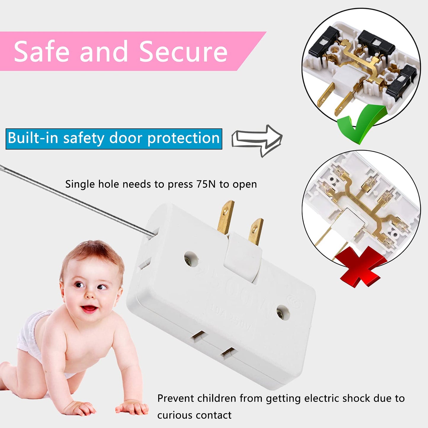 2025-180 Degrees Rotatable Socket Converter